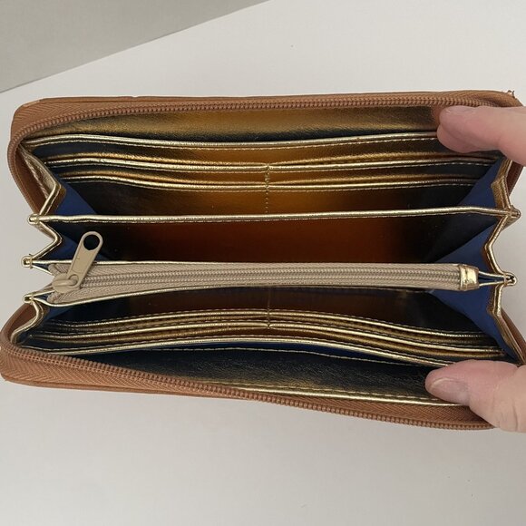 Nine West Multicolor Floral Wristlet Wallet with Zippered Closure - Picture 5 of 6